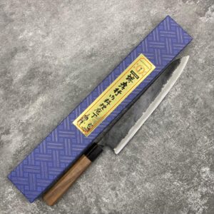 堺孝行青二鋼黑打牛刀240mm – 米玩刃物店