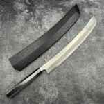堺孝行 x 山塚尚剛 斬月鬼 銀三鋼 平鏡面 鬼反先丸柳刃 330mm 鬼斬月