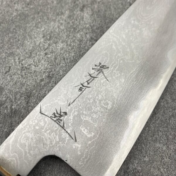 堺刀司 x 田中義一 x 森本光一 白一鋼 大馬士革紋 劍型牛刀 190mm