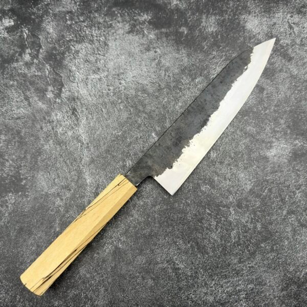 三条義宗 白二鋼 黑打 槌目 牛刀 210mm