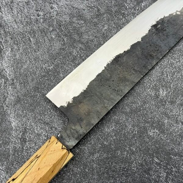 三条義宗 白二鋼 黑打 槌目 牛刀 210mm