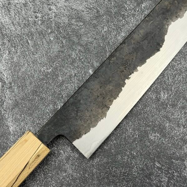 三条義宗 不鏽鋼包白二鋼 槌目 牛刀 270mm