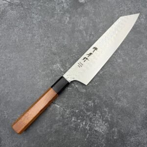 堺孝行 SG2 粉末鋼 大馬士革紋 槌目 劍型牛刀(切付) 190mm