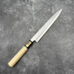 堺一文字吉國 青二鋼 紋鍛鍊 柳刃 210mm